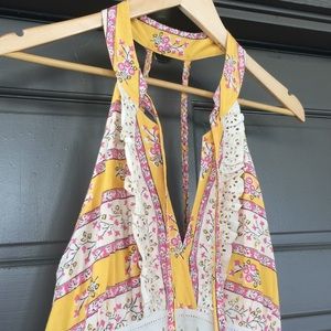 SUPER Cute Sundress - Yellow - Pink - Eyelet